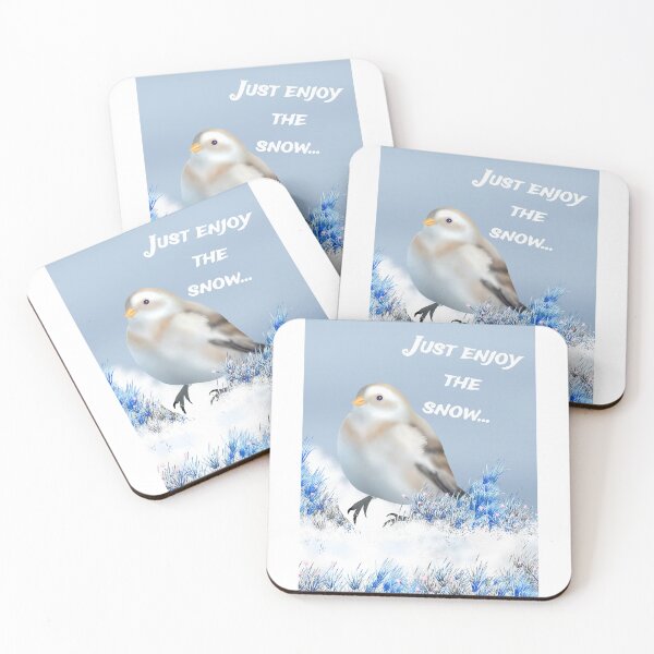 Item preview, Snow Bunting in snow- Wild Life Winter Birds designed and sold by Midnightviera.