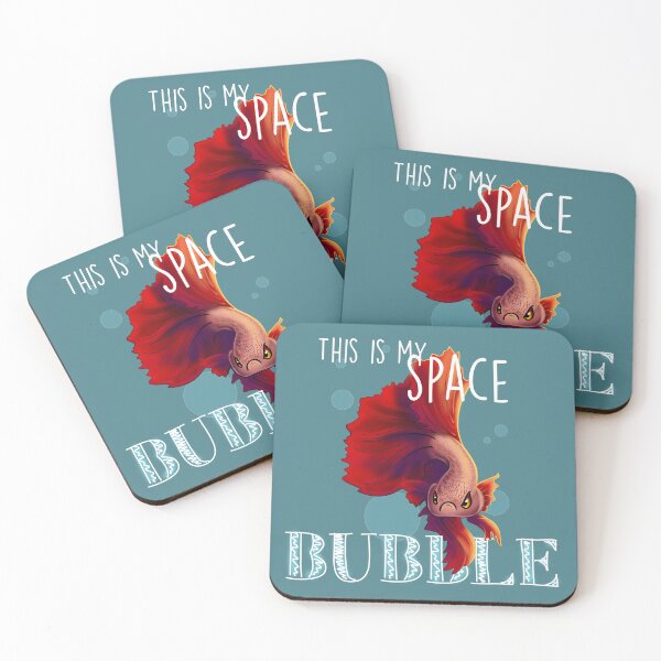 Item preview, Space Bubble Betta Fish designed and sold by Unicornarama.