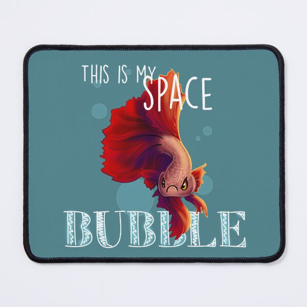 Item preview, Space Bubble Betta Fish designed and sold by Unicornarama.