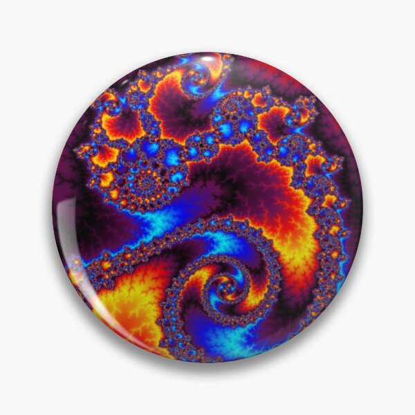 Item preview, Blazing Swirl | Vibrant Red and Blue Fractal | Classy Fractals | High Vibe designed and sold by JillyJ05.