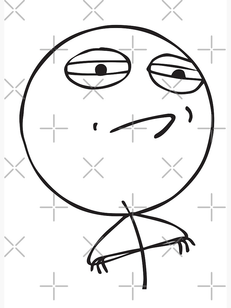 Rage Comic LOL Internet Meme Trollface PNG - area, art, black and white,  circle, comics