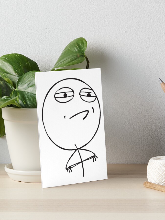 SAD TROLL FACE | Art Board Print