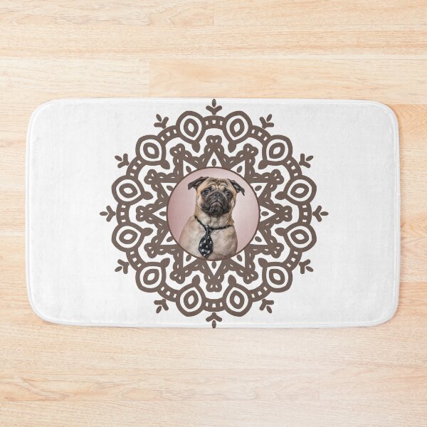 Item preview, Tan Pug Mandala designed and sold by momofdoggos.