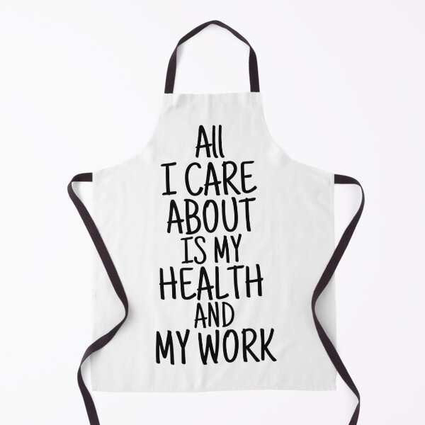 Item preview, i care about my health and my work great gift for healthy people designed and sold by salahnewdesign.