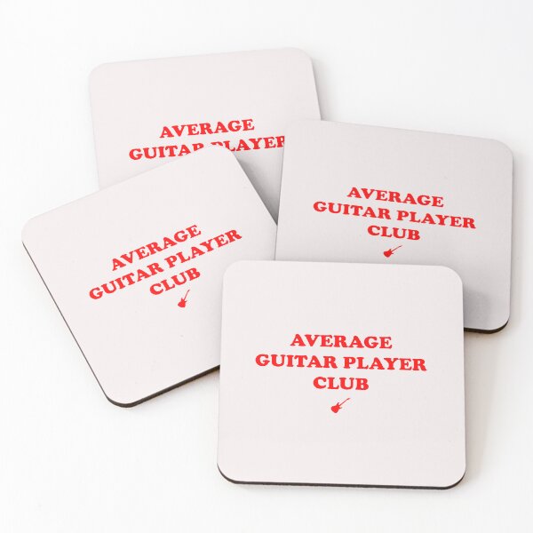 Item preview,  Average Guitar Player Club - (Strat style red text) designed and sold by R-A Designs.