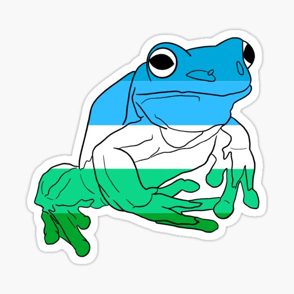 Pride Frog Gay Male Sticker For Sale By Art As Academia Redbubble