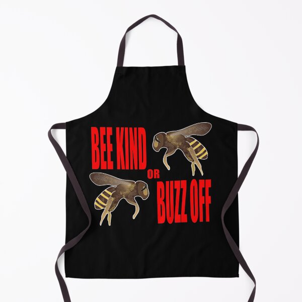 Item preview, Bee Kind or Buzz Off Stinging Bees Red Font designed and sold by artfulnotebook.