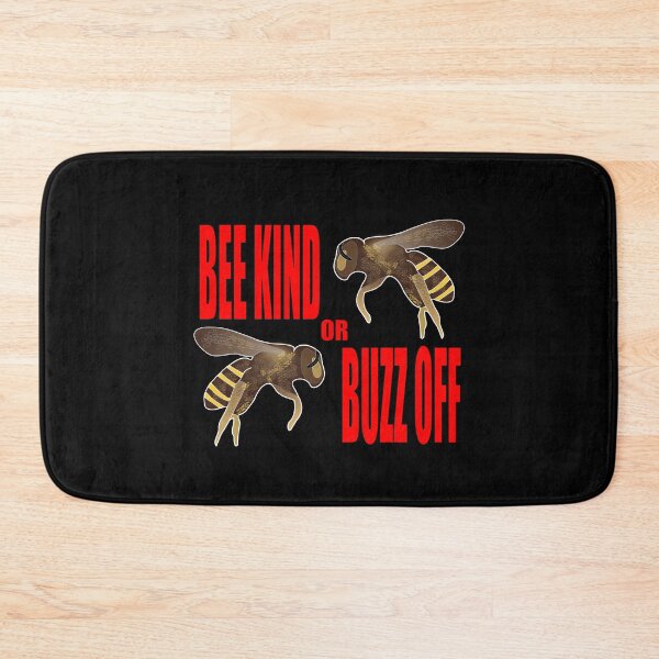 Item preview, Bee Kind or Buzz Off Stinging Bees Red Font designed and sold by artfulnotebook.