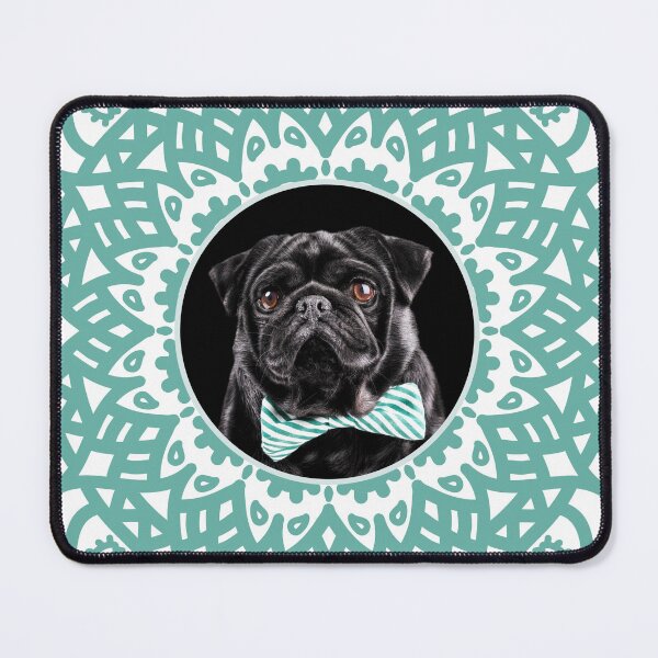 Item preview, Black Pug Mandala designed and sold by momofdoggos.