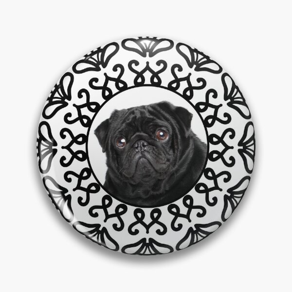 Artikelvorschau, Schwarz-Weiß-Mops entworfen und verkauft von momofdoggos.
