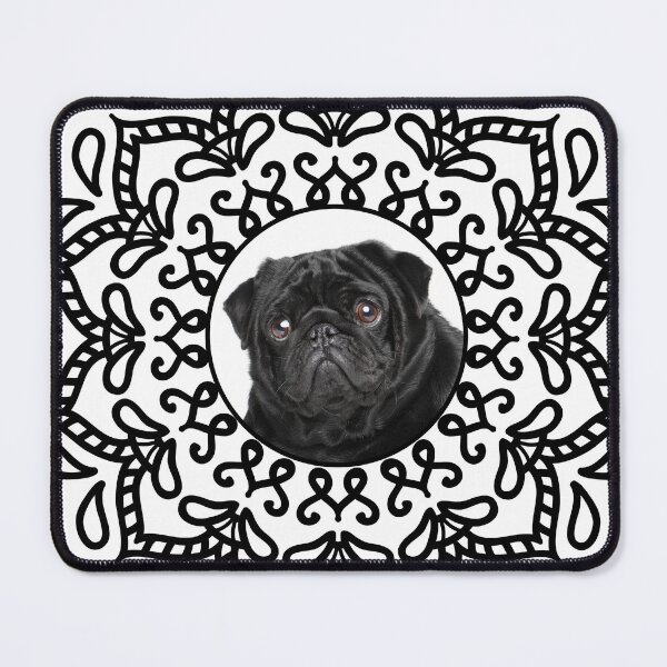 Item preview, Black And White Pug designed and sold by momofdoggos.