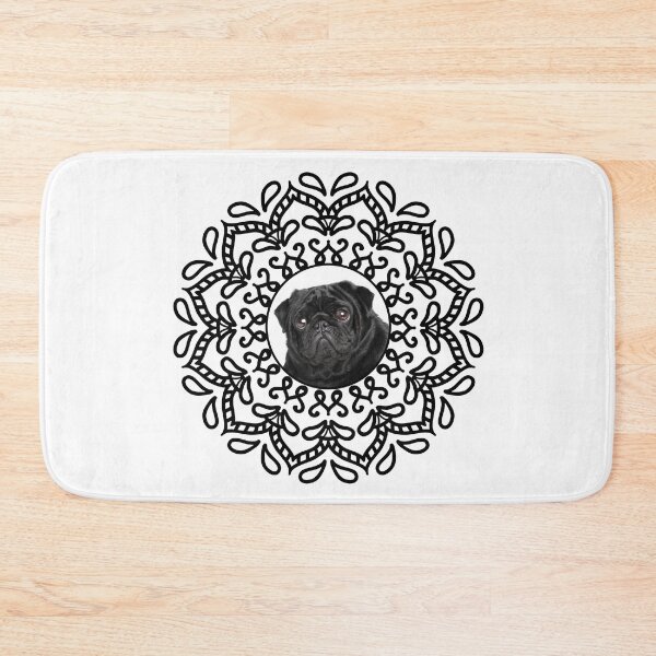 Item preview, Black And White Pug designed and sold by momofdoggos.