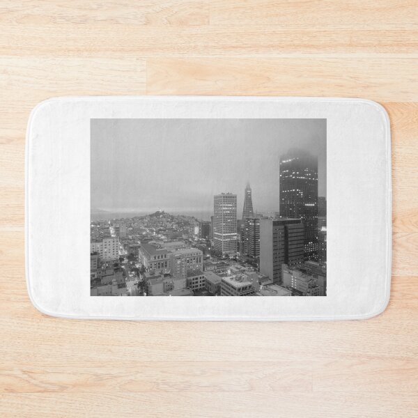 Item preview, San Francisco City View at Dusk, San Francisco, California - Black & White #1 designed and sold by ywphotos.