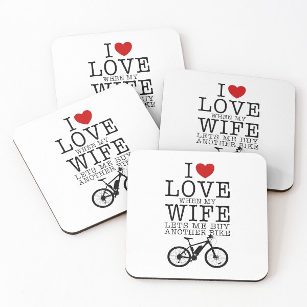 Item preview, I Love When My Wife Lets Me Buy Another Bike Funny Valentines Day For Wife Husband Couple designed and sold by JooArtPrints  ★★★★★.