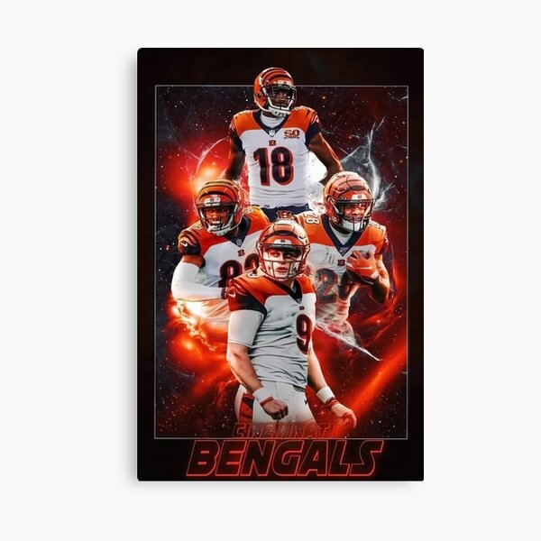 Joe Burrow - Cincinnati Bengals Oil on Canvas Youth T-Shirt by Michael  Pattison - Fine Art America