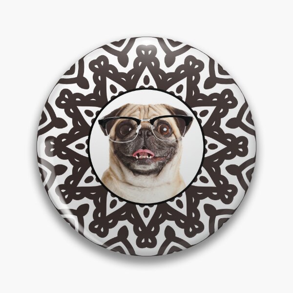 Artikelvorschau, Hellbraunes Mops-Mandala entworfen und verkauft von momofdoggos.