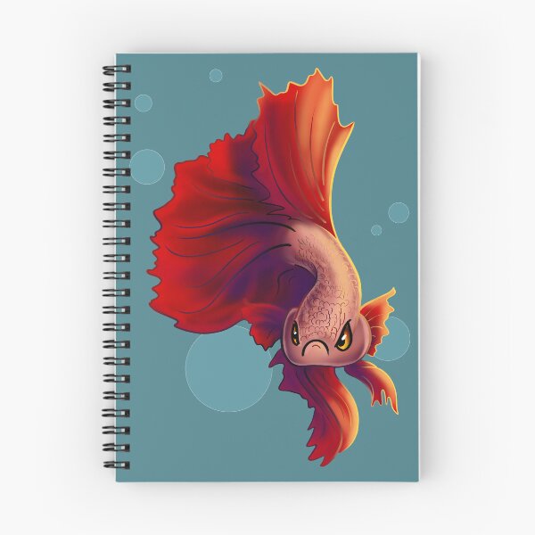 Item preview, Angry Betta Fish designed and sold by Unicornarama.