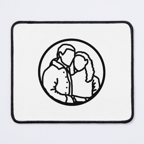 Item preview, Claire and Jamie Fraser Outlander Minimalist Outline Drawing Icon designed and sold by digitalsocial.