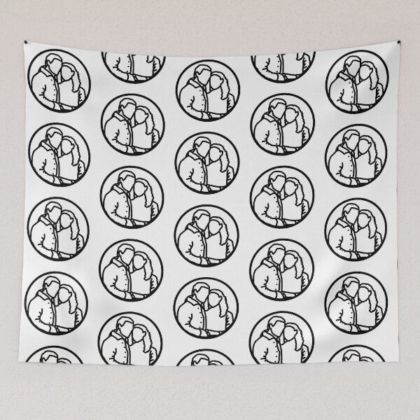 Item preview, Claire and Jamie Fraser Outlander Minimalist Outline Drawing Icon designed and sold by digitalsocial.