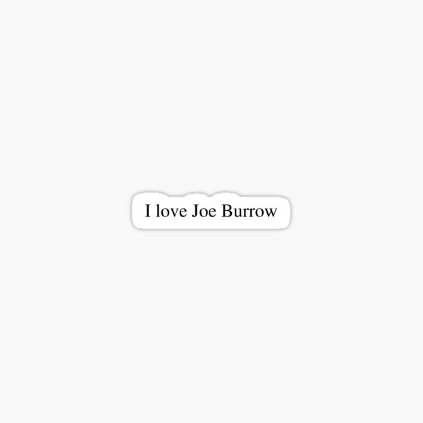 Joe Burrow  Sticker for Sale by TrendiDesigns