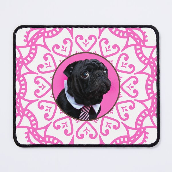 Item preview, Black Pug Mandala designed and sold by momofdoggos.