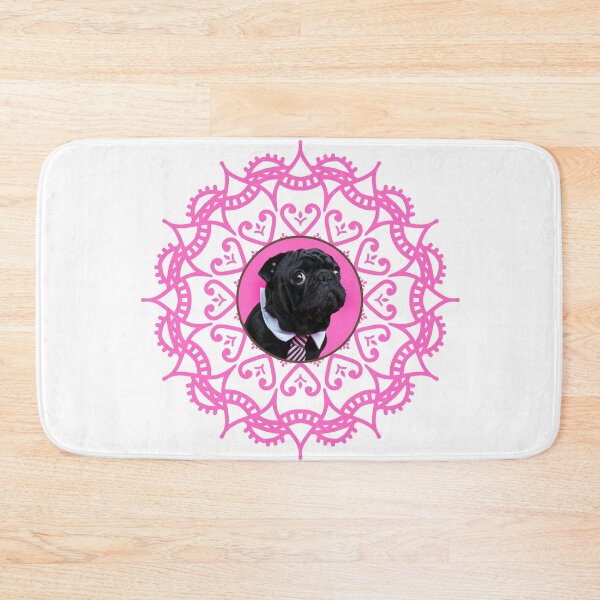 Item preview, Black Pug Mandala designed and sold by momofdoggos.