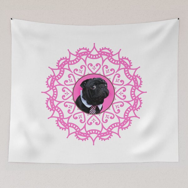 Item preview, Black Pug Mandala designed and sold by momofdoggos.
