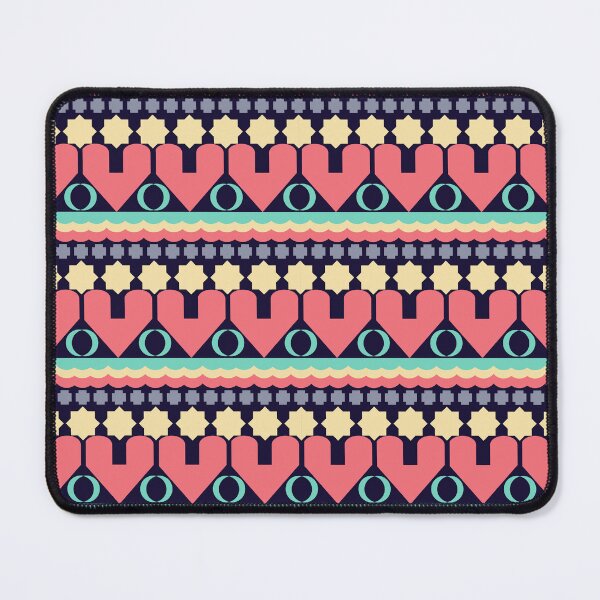 Item preview, Geometric Hearts and stars under the wave designed and sold by HiTheejay.