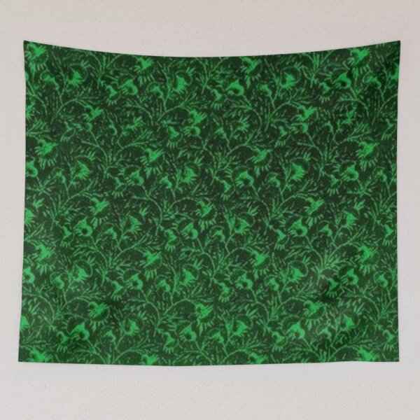 Item preview, Vintage Flowers Emerald Green designed and sold by SaraValor.
