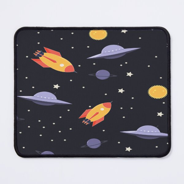 Item preview, Espacio Diseño Platillo Volador Cohetes Estrellas Noche designed and sold by Albaley.