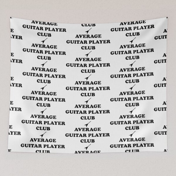 Item preview, Average Guitar Player Club - (Flying V style black text) designed and sold by R-A Designs.