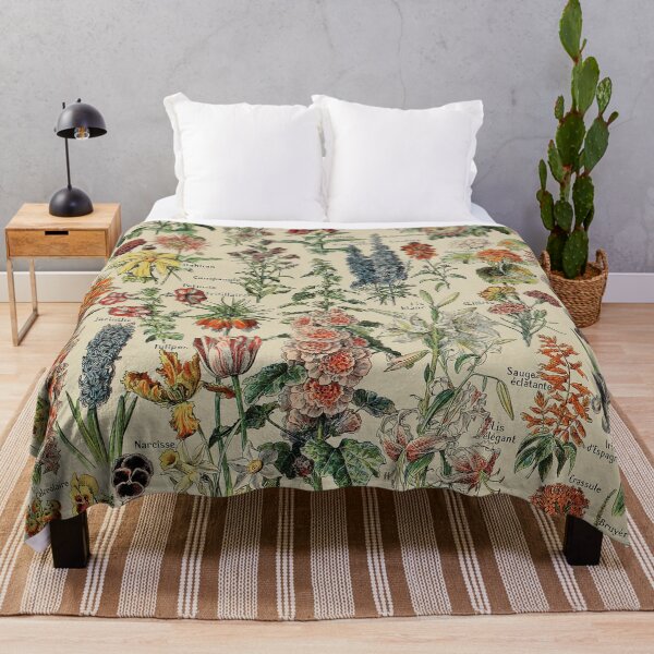 Item preview, Vintage French Botanical Flowers Adolphe Millot Fleurs designed and sold by ind3finite.