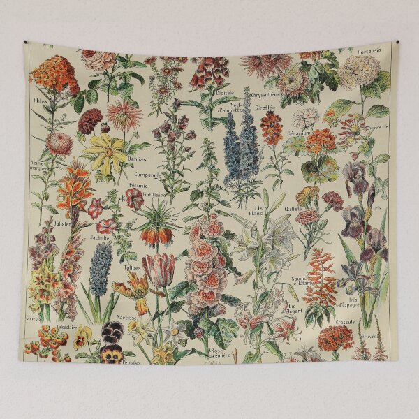 Item preview, Vintage French Botanical Flowers Adolphe Millot Fleurs designed and sold by ind3finite.