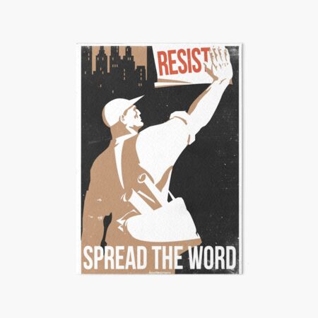 Spread The Word Art Board Print