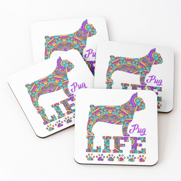 Item preview, Colorful Pug Life designed and sold by momofdoggos.