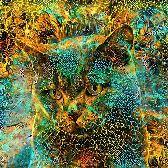 DeepStyle abstraction cat