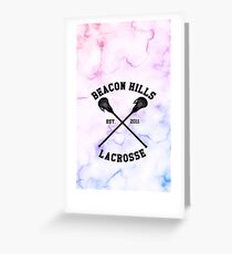 Beacon Hills Lacrosse - Teen Wolf Greeting Card