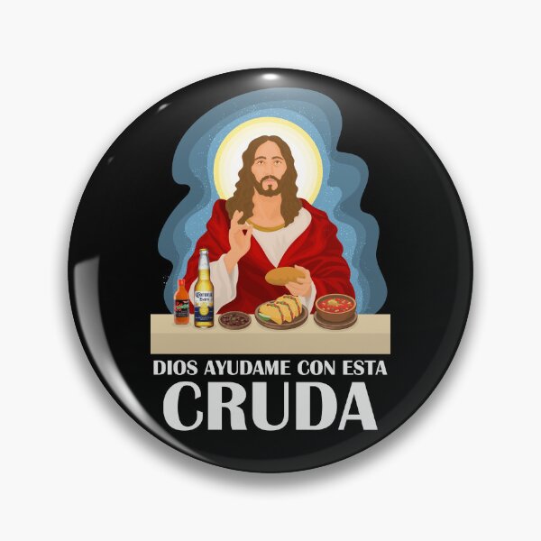Item preview, Dios Ayudame Con Esta Cruda Jesus Tacos designed and sold by BetterDaze.