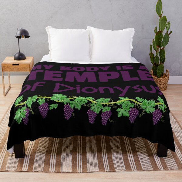 Item preview, My body is a temple of Dionysus (2) (on black) designed and sold by DotorEaon.