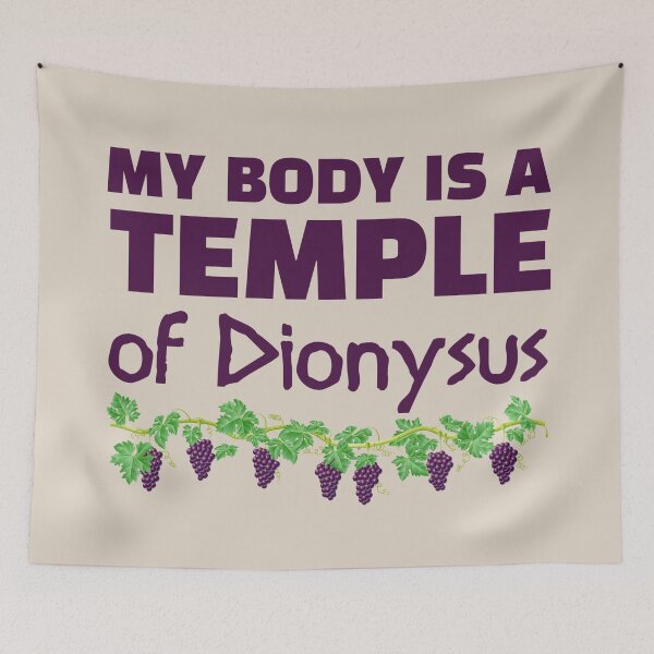 Item preview, My body is a temple of Dionysus (2) (on cream) designed and sold by DotorEaon.