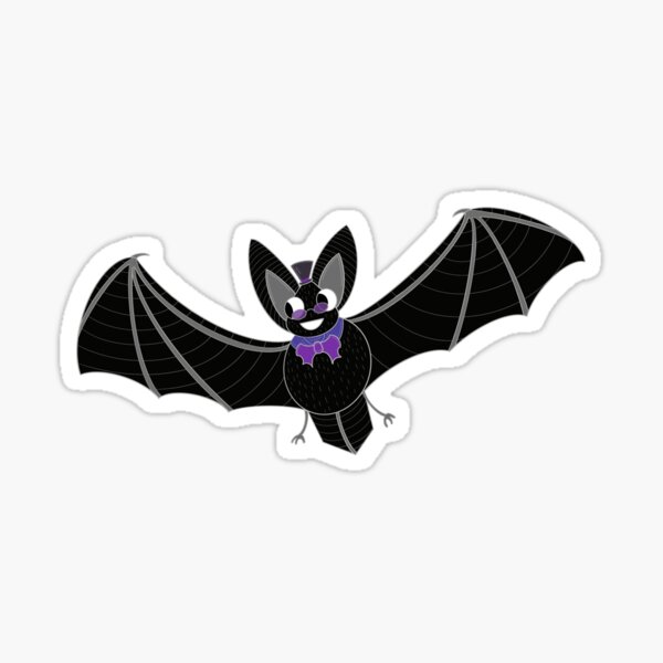 Classy Gothic Bat Sticker