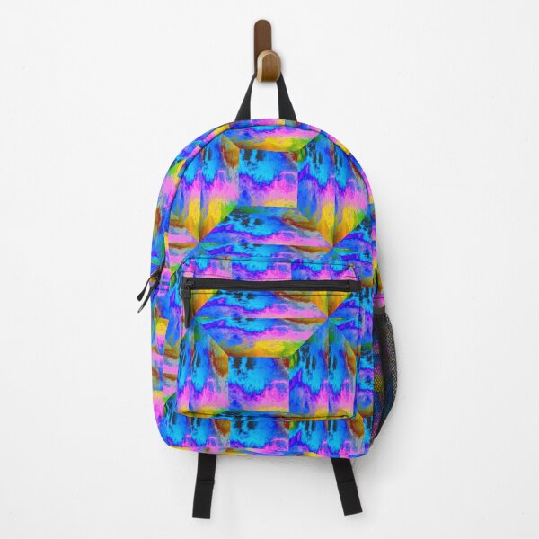 Item preview, Blue Pink and Yellow Comic Cloud Optical Illusion designed and sold by SeaChangeDesign.