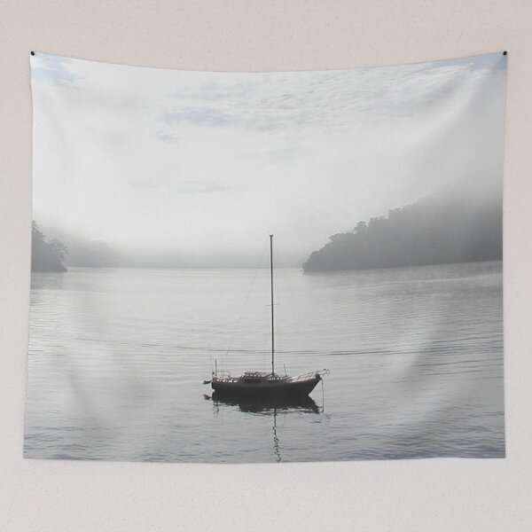 Item preview, Sailing Boat in The Fog designed and sold by MottoDigging.