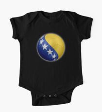 Bosnia and Herzegovina - Bosnian Flag - Football or Soccer 2 One Piece - Short Sleeve