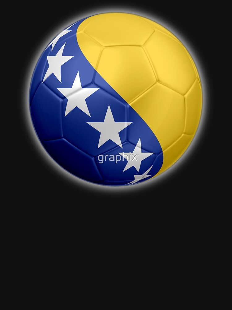 Bosnia And Herzegovina Bosnian Flag Football Or Soccer 2 Unisex T Shirt By Graphix Redbubble