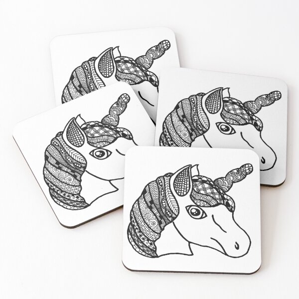 Item preview, Unicorn Doodle No. 1 designed and sold by SLEWDesigns.