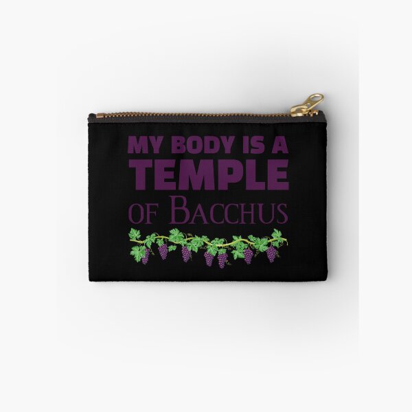 Artikelvorschau, Mein Körper ist ein Tempel des Bacchus (2) (auf schwarz) entworfen und verkauft von DotorEaon.