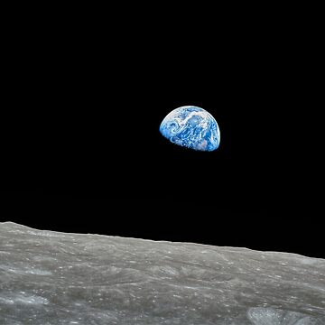 Earthrise Apollo-8 Poster 30x45cm - Leinwand Druck