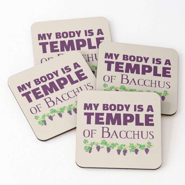 Item preview, My body is a temple of Bacchus (2) (on cream) designed and sold by DotorEaon.