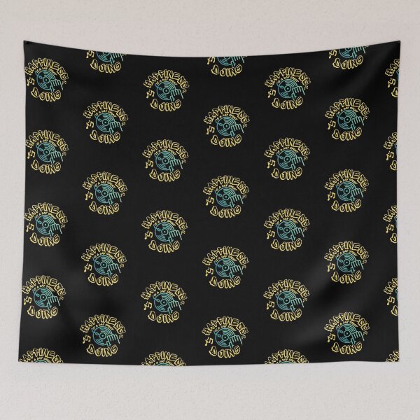 Item preview, Happiness is a day spent DJing Graffiti Yellow. designed and sold by JockArts.